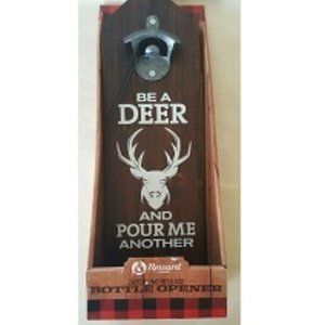 NEW IN BOX Reward Lodge "Be A Deer and Pour Me Another" BOTTLE OPENER